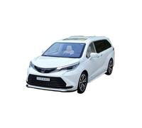 Macchinine in Metallo Pressofuso 1/24 Per Toyota Sena Modello Auto Aziendale MPV In Lega Con Funzione Di Suono E Luce Ornamenti Per Furgone Giocattolo Fan Sport Motoristici Corsa(White)