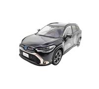 Macchinine in Metallo Pressofuso 1/30 Per Toyota Corolla Cross Realistico Multicolore Display Lega Modello Di Auto SUV Compatto Decorazione In Metallo Fan Sport Motoristici Corsa(Black)