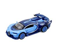 Macchinine in Metallo Pressofuso 1:32 Per Bugatti GT Qianlong Modello Di Auto In Lega Pressofusa Auto Sportiva Suono E Luce Tira Indietro Doppia Porta Fan Sport Motoristici Corsa(Blue)