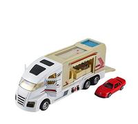 Macchinine in Metallo Pressofuso 1 32 Per Il Modello Di Auto Da Turismo In Lega Multifunzionale Può Espellere L'auto Con Luci E Suoni Fan Sport Motoristici Corsa(White)