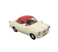 Macchinine in Metallo Pressofuso 1/32 Per Il Modello Di Auto In Resina Bianca Goggomobil Coupe Con Decorazione Auto Classica Retrò Con Tettuccio Rosso Fan Sport Motoristici Corsa