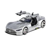 Macchinine in Metallo Pressofuso 1:32 Per Mercedes-AMG Veicolo In Lega Con Suono E Luce Funzione Pullback Supercar Sorpresa Di Compleanno Fan Sport Motoristici Corsa(Silver)