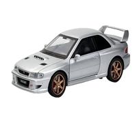 Macchinine in Metallo Pressofuso 1:32 Per Subaru Impreza Modello Auto Sportiva In Lega Veicoli Piccole Dimensioni Famiglia Adolescenti Regalo Di Festa Fan Sport Motoristici Corsa(Silver)