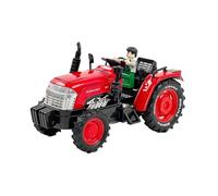 Macchinine in Metallo Pressofuso 1/32 Per Trattore Agricolo In Lega Con Suono E Luce Modello Di Auto In Scala Giocattolo Simulazione Di Scena Familiare Fan Sport Motoristici Corsa(Red A)