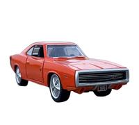 Macchinine in Metallo Pressofuso 1/36 Per Dodge Challenger 1970 Charger R Modello Di Auto In Lega Retrò Auto Classica Supercar Veicolo Fan Sport Motoristici Corsa(Orange)