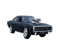 Macchinine in Metallo Pressofuso 1/36 Per Dodge Challenger 1970 Charger R Modello Di Auto In Lega Retrò Auto Classica Supercar Veicolo Fan Sport Motoristici Corsa(Black)