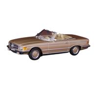 Macchinine in Metallo Pressofuso 1:43 Per 350SL Cabriolet 1972 Modello Di Auto In Lega Decappottabile Color Oro Veicolo Retrò Decorazione Realistica Fan Sport Motoristici Corsa