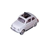 Macchinine in Metallo Pressofuso 1:43 Per Fiat 500 1957 Cabriolet Piccola Berlina Decorazione Per Postazione Di Lavoro In Metallo Bianco Fan Sport Motoristici Corsa