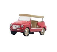 Macchinine in Metallo Pressofuso 1:43 Per Fiat 600 Jolly Capri 1966 Taxi Car Statico Modello In Lega Giocattoli Da Viaggio Festa Compleanno Bomboniera Fan Sport Motoristici Corsa