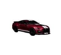 Macchinine in Metallo Pressofuso 1:43 Per Ford Shelby Mustang GT500 Viola 2020 Modello Di Auto In Lega Rosso Scuro Veicolo Classico Ornamenti Giocattolo Fan Sport Motoristici Corsa