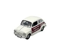 Macchinine in Metallo Pressofuso 1/43 Per Il Modello Di Camion In Lega Chiuso In Miniatura Del Furgone Seat 600 Bianco Collezione Esposizione Ornamento Fan Sport Motoristici Corsa