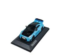 Macchinine in Metallo Pressofuso 1:43 Per Nissan GTR35 Lbwk Silhouette Verde Blu Lega Supercar Modello Die Cast Giocattolo Decora Fan Sport Motoristici Corsa