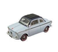 Macchinine in Metallo Pressofuso 1/43 Per Nsu-Fiat Weinsberg 500 1960 Modello Di Auto In Resina Blu Decorazioni Per La Casa Ornamenti Per Interni Fan Sport Motoristici Corsa