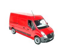 Macchinine in Metallo Pressofuso 1:43 Per Opel - Movano Commercial Vehicle Red Van Alloy Die-Cast Cars Decorano La Serie (fuori Catalogo) Fan Sport Motoristici Corsa