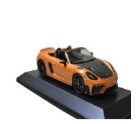 Macchinine in Metallo Pressofuso 1:43 Per Porsche 718 (982) Spyder RS Quicksand Gold Convertible Retro Model Con Abbinamento Colori Fan Sport Motoristici Corsa