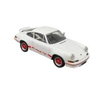 Macchinine in Metallo Pressofuso 1/43 Per Porsche 911 Carrera RS 2.7 1973 Modello Di Auto In Lega Bianca Con Ruote Rosse Modello Supercar Fan Sport Motoristici Corsa