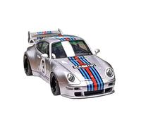 Macchinine in Metallo Pressofuso 1:43 Per Porsche 911 Gunther Werks 400R Martini Edition Modello In Resina Ornamenti Realistici Limitati Fan Sport Motoristici Corsa