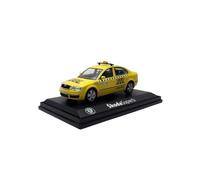 Macchinine in Metallo Pressofuso 1/43 Per Skoda Superb Taxi Lega Gialla Berlina Miniatura Decorazione Auto Modello Souvenir Per Le Vacanze Fan Sport Motoristici Corsa