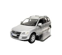 Macchinine in Metallo Pressofuso 1:43 Per Volkswagen Touareg In Lega Modello Medie E Grandi Dimensioni SUV Veicolo Da Esposizione Per Famiglie Argento Fan Sport Motoristici Corsa