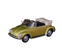 Macchinine in Metallo Pressofuso 1:43 per Volkswagen VW Maggiolino 1303 Berlina Convertibile 1972 giallo-verde lega Classic Metal Decorative Fan Sport Motoristici Corsa