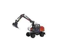 Macchinine in Metallo Pressofuso 1:50 Per L'escavatore Mobile A Ruote Atl 155W Modello In Lega Statica Souvenir Di Natale Fan Sport Motoristici Corsa