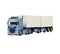 Macchinine in Metallo Pressofuso 1:50 Per Scania Cr20n 6X2 20 Piedi X2 Modello Di Rimorchio Portacontainer Veicolo Staccabile Adatto Per Ornamenti Fan Sport Motoristici Corsa