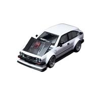 Macchinine in Metallo Pressofuso 1:64 Per Alfa Romeo GTV6 Widebody Modello Auto In Lega Modello Auto In Per Veicoli Cofano Anteriore Modificato Si Apre Fan Sport Motoristici Corsa(White)