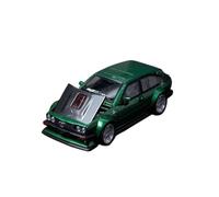 Macchinine in Metallo Pressofuso 1:64 Per Alfa Romeo GTV6 Widebody Modello Auto In Lega Modello Auto In Per Veicoli Cofano Anteriore Modificato Si Apre Fan Sport Motoristici Corsa(Green)