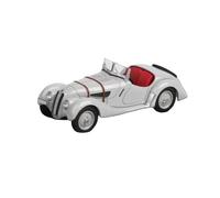 Macchinine in Metallo Pressofuso 1/64 Per BMW 328 Modello Di Auto In Lega Retrò Decappottabile Per Adulti Collezione Preferita Giocattolo In Metallo Fan Sport Motoristici Corsa(Silver)