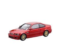 Macchinine in Metallo Pressofuso 1:64 Per BMW E46 M3 Decorazione Statica Modello Di Auto In Lega Hobbyist Display Souvenir Ornamenti Spaziali Fan Sport Motoristici Corsa(Red A)