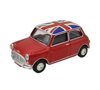 Macchinine in Metallo Pressofuso 1/64 Per BMW Mini Cooper S 1964 Modello Di Auto In Lega Simulata A Scacchi Rossi Con Ornamenti Realistici Fan Sport Motoristici Corsa