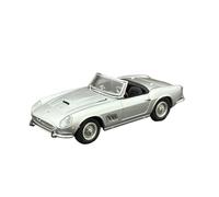 Macchinine in Metallo Pressofuso 1:64 Per Ferrari 250GT California Die-cast Collector's Edition Modello Di Auto In Lega Display Multicolore Fan Sport Motoristici Corsa(Silver)