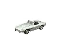 Macchinine in Metallo Pressofuso 1:64 Per Ferrari 250GT California Edition Multicolor Die-cast Scale Car Cofano Anteriore Apribile Fan Sport Motoristici Corsa(Silver)