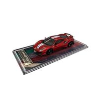 Macchinine in Metallo Pressofuso 1:64 Per Ferrari 488Pista Novitec Modello Di Auto In Resina Rossa Mini Veicolo Giocattolo Simulazione Spazio Decorazione Fan Sport Motoristici Corsa