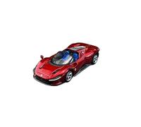 Macchinine in Metallo Pressofuso 1:64 Per Ferrari Daytona SP3 Rosso Supercar Modello Di Auto In Lega Espositore Per Vino Decorativo Per Ingresso Fan Sport Motoristici Corsa