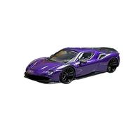 Macchinine in Metallo Pressofuso 1:64 Per Ferrari Novitec SF90 Prancing Horse Hardtop Modello Di Auto In Lega Modificata Espositore Per Ingresso Fan Sport Motoristici Corsa(Purple)