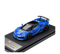 Macchinine in Metallo Pressofuso 1:64 Per Ferrari SF90 XX Stradale Supercar Hardtop Edition Modello Di Auto In Lega Decorazione Spaziale Multicolore Fan Sport Motoristici Corsa(Blue)