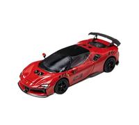Macchinine in Metallo Pressofuso 1:64 Per Ferrari SF90 XX Stradale Supercar Hardtop Edition Modello Di Auto In Lega Decorazione Spaziale Multicolore Fan Sport Motoristici Corsa(Red)