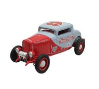 Macchinine in Metallo Pressofuso 1/64 Per Ford Coupé A Tre Finestrini Modello Retrò Di Auto In Lega A Quattro Ruote Veicolo Antico Rosso 1932 Fan Sport Motoristici Corsa