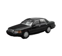 Macchinine in Metallo Pressofuso 1:64 Per Ford Victoria Crown Police Car Modello Di Auto In Lega Nera Giocattolo Da Collezione Per Uomini Adulti Fan Sport Motoristici Corsa(Black B)
