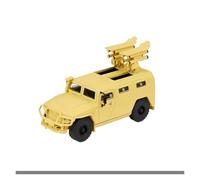 Macchinine in Metallo Pressofuso 1:64 Per Gaz Tiger TANK Modello Auto In Lega Giocattolo Di Simulazione Statica In Scala Ornamenti Decorativi Fan Sport Motoristici Corsa(Beige B)