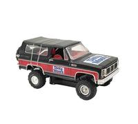 Macchinine in Metallo Pressofuso 1/64 Per GMC Jimmy Sierra 4X4 Fuoristrada Due Porte Modello Di Auto In Lega In Miniatura Nera 1973 Fan Sport Motoristici Corsa