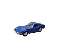 Macchinine in Metallo Pressofuso 1:64 Per Il Modello Auto Pressofusa Chevrolet Corvette Blu Metallizzato Del 1968 Espositore Per Ingresso Berlina D'epoca Fan Sport Motoristici Corsa