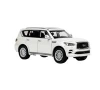 Macchinine in Metallo Pressofuso 1:64 Per Infiniti QX80 2020 Modello Di Auto In Lega 8 Cm Multicolore Veicolo In Metallo Gioco Giocattolo Da Interno Fan Sport Motoristici Corsa(White)