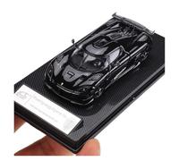 Macchinine in Metallo Pressofuso 1:64 Per La Collezione Modelli Auto In Lega Simulazione Di Ornamenti In Carbonio Per La Supercar Koenigsegg Agera RS Fan Sport Motoristici Corsa(Black)