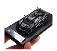 Macchinine in Metallo Pressofuso 1:64 Per La Collezione Modelli Auto In Lega Simulazione Di Ornamenti In Carbonio Per La Supercar Koenigsegg Agera RS Fan Sport Motoristici Corsa(Black B)