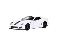 Macchinine in Metallo Pressofuso 1:64 Per La Ferrari 599 GTO Modello Di Auto In Resina Con Simulazione Di Supercar Decorazione Multicolore Da Collezione Fan Sport Motoristici Corsa(White B)