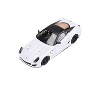 Macchinine in Metallo Pressofuso 1:64 Per La Ferrari 599 GTO Modello Di Auto In Resina Con Simulazione Di Supercar Decorazione Multicolore Da Collezione Fan Sport Motoristici Corsa(White)