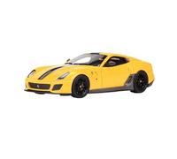 Macchinine in Metallo Pressofuso 1:64 Per La Ferrari 599 GTO Modello Di Auto In Resina Con Simulazione Di Supercar Decorazione Multicolore Da Collezione Fan Sport Motoristici Corsa(Yellow)