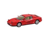 Macchinine in Metallo Pressofuso 1:64 Per La Ferrari Testarossa Collection Series, Modello Di Auto Sportiva Con Cofano Posteriore Apribile In Lega Fan Sport Motoristici Corsa(Red)